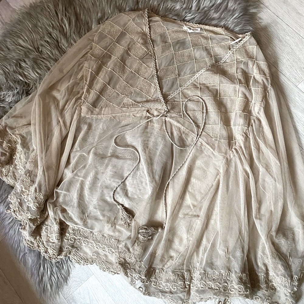 Boho Me Sheer Lace Swim Coverup